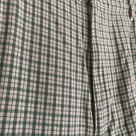 ASOS DESIGN Slouchy Chino Pant in Green and White Check - Picture 5 of 8